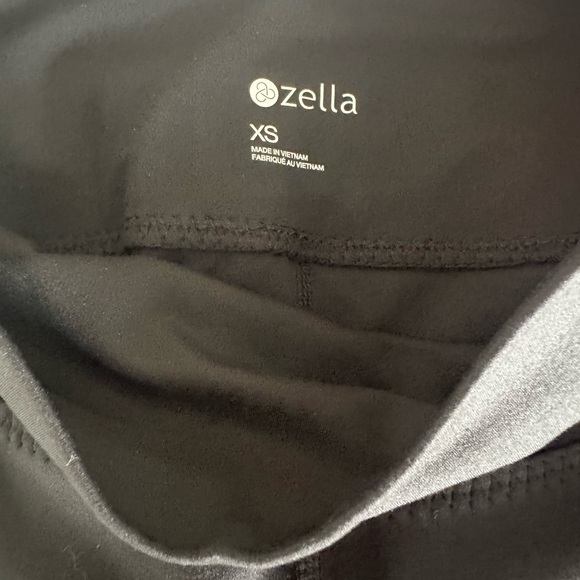 Zella Wellness Ruched Leg Full Length Athletic Leggings Black Size XS NEW w/ Tag - Picture 7 of 8